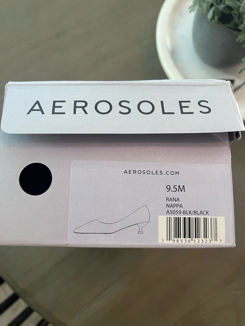AEROSOLES Rana Kitten Heel Women's Pump Black NWOT - Picture 3 of 9